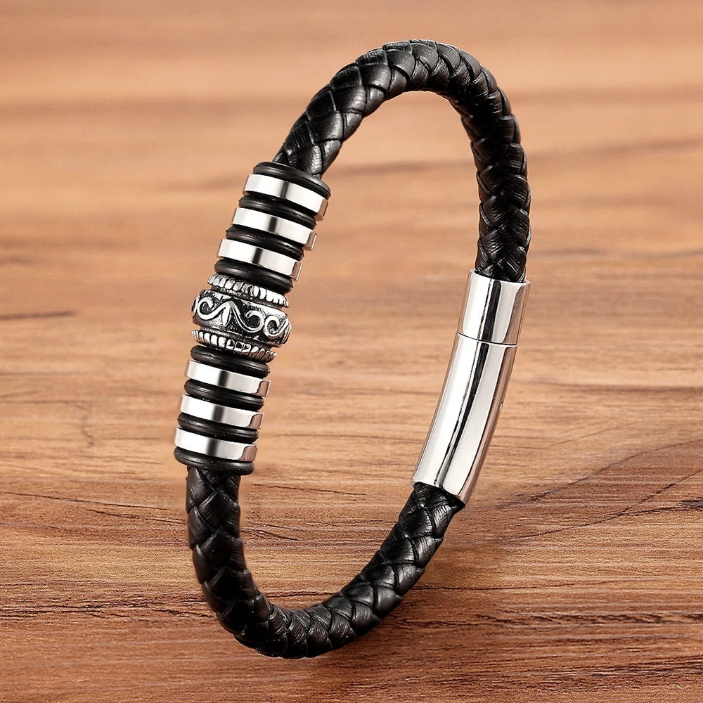 Martin Duval Braided Leather Bracelet - Style 24