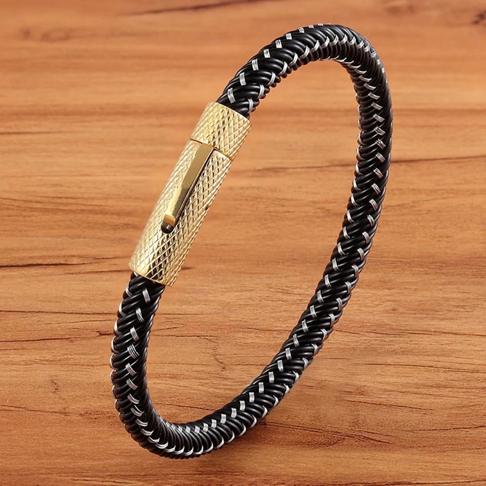 Martin Duval Braided Leather Bracelet - Style 30