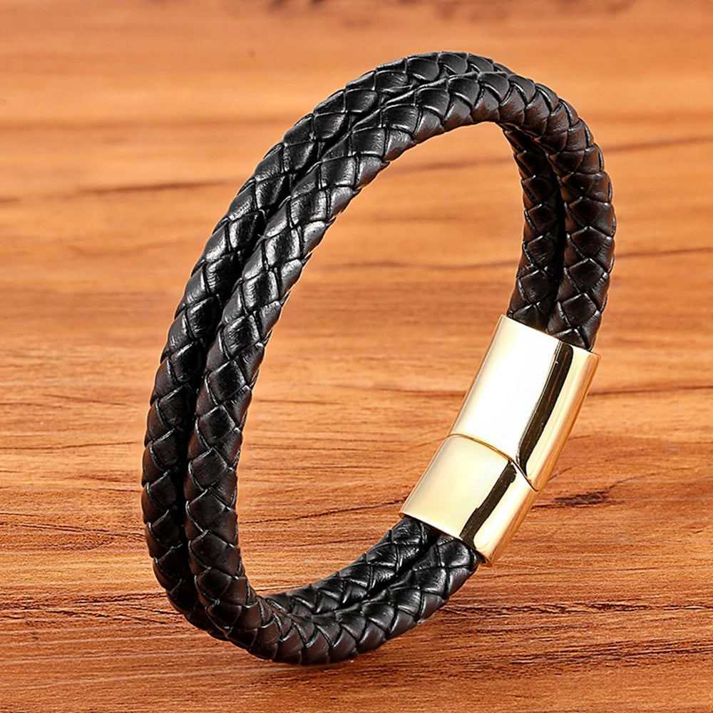 Martin Duval Braided Leather Bracelet - Style 29