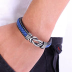 Martin Duval Braided Leather Bracelet