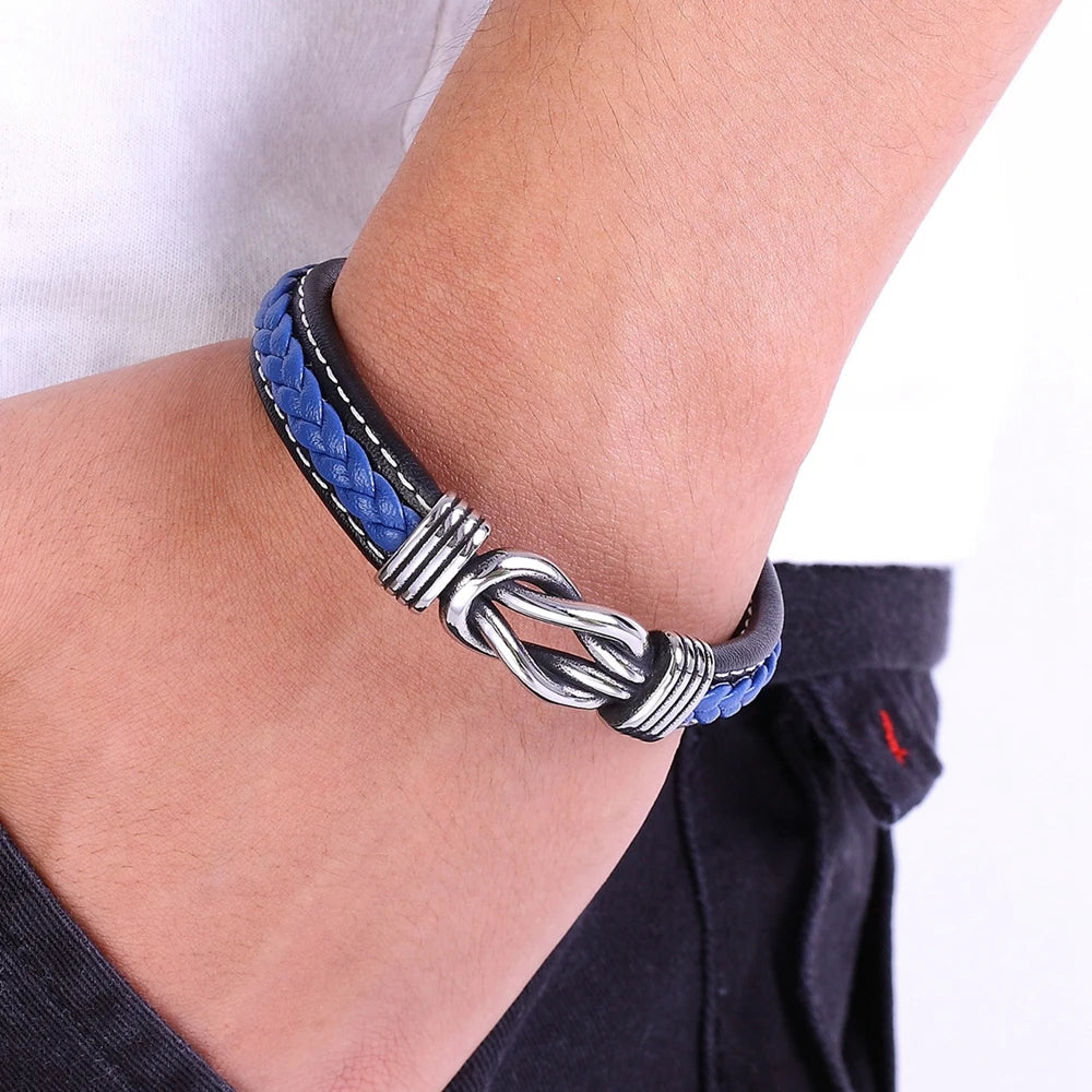 Martin Duval Braided Leather Bracelet