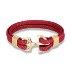 Martin Duval Anchor Bracelet - Gold Red