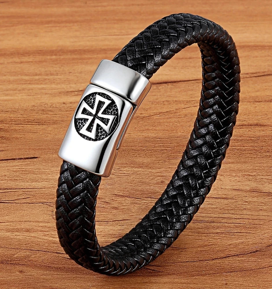 Martin Duval Braided Leather Bracelet - Style 05