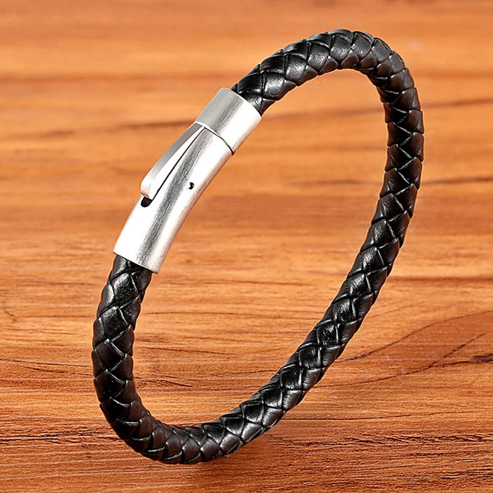 Martin Duval Braided Leather Bracelet - Style 22