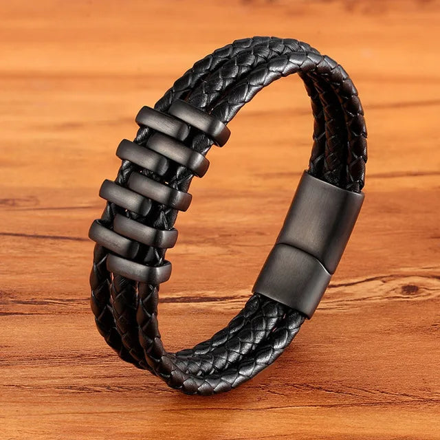 Martin Duval Braided Leather Bracelet - Style 11