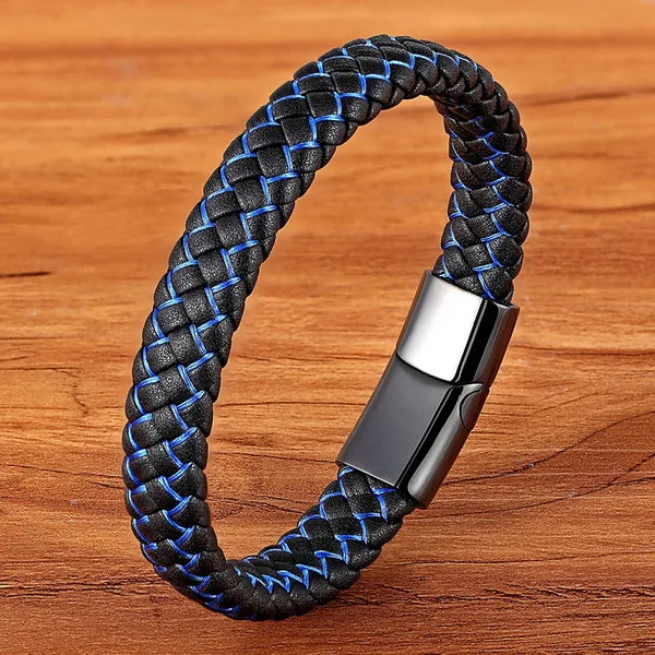 Martin Duval Braided Leather Bracelet - Style 09