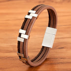 Martin Duval Braided Leather Bracelet - Style 06