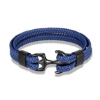 Martin Duval Anchor Bracelet - Black Blue