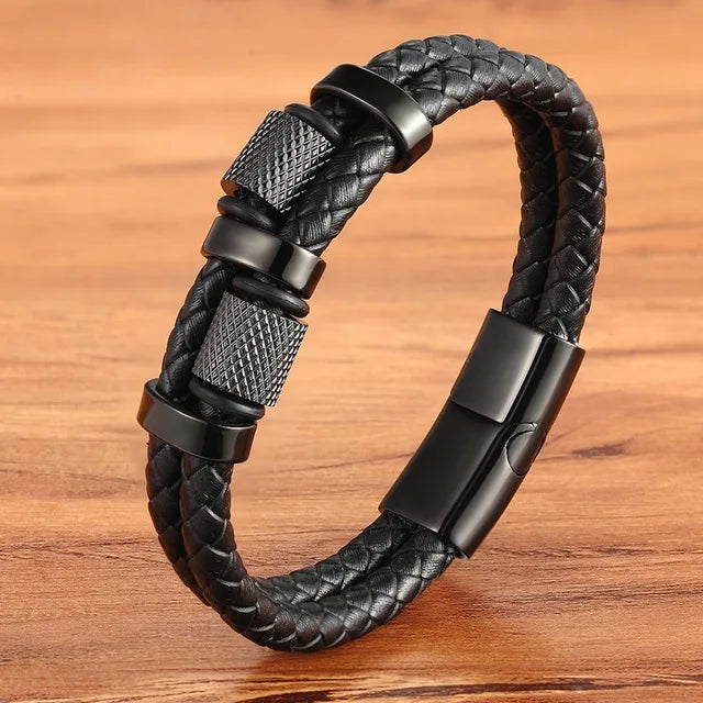 Martin Duval Braided Leather Bracelet - Style 25