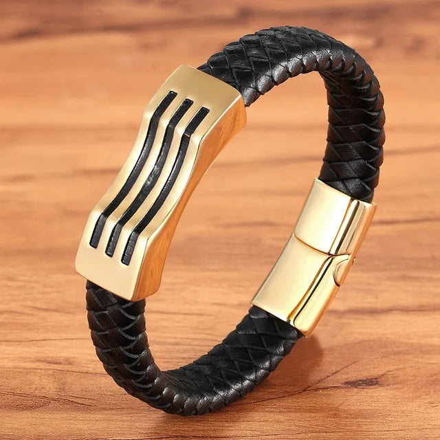 Martin Duval Braided Leather Bracelet - Style 19