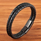 Martin Duval Braided Leather Bracelet - Style 26