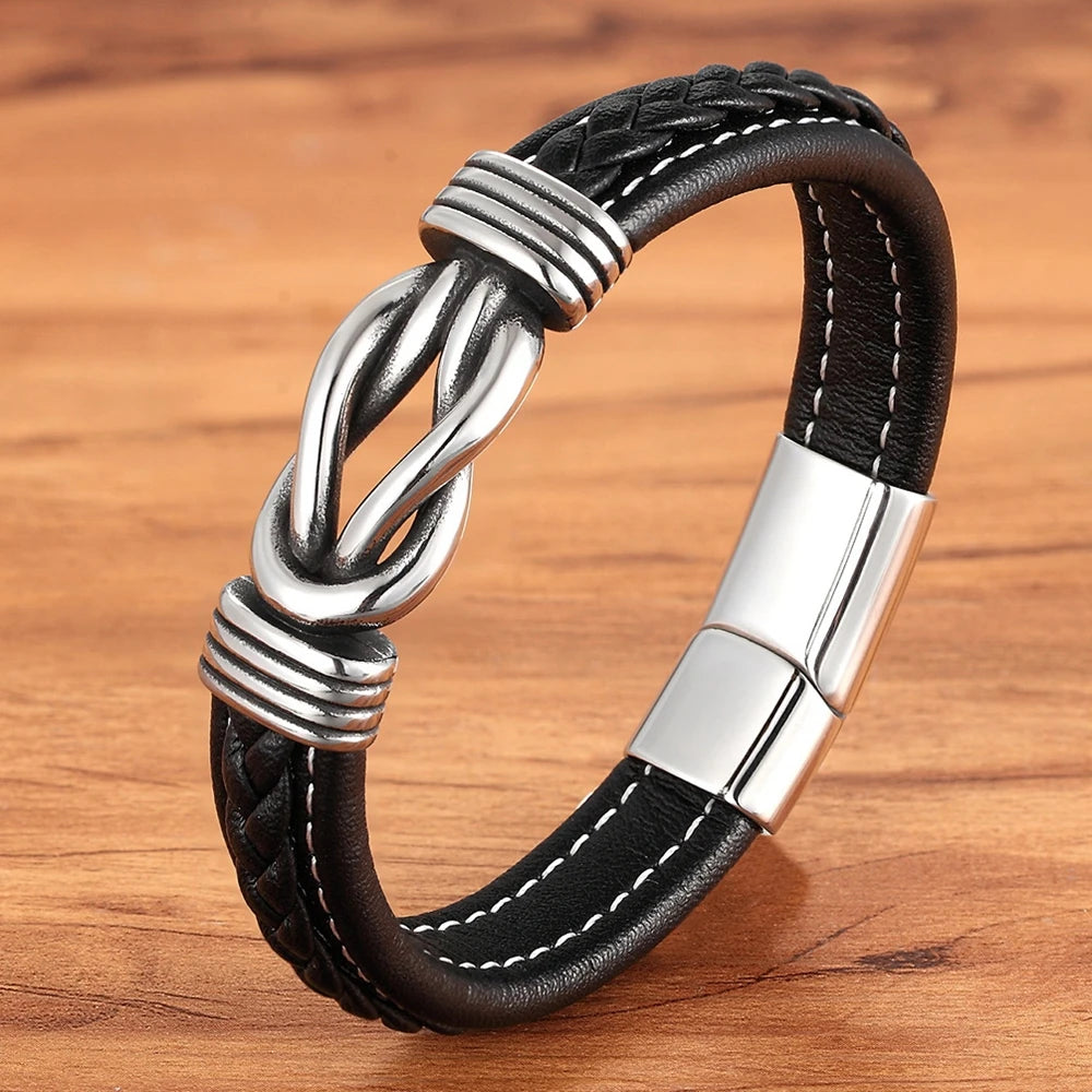 Martin Duval Braided Leather Bracelet - Style 08
