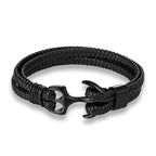 Martin Duval Anchor Bracelet - Black