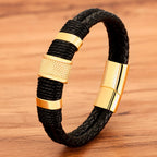 Martin Duval Braided Leather Bracelet - Style 03
