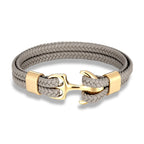 Martin Duval Anchor Bracelet - Gold Gray