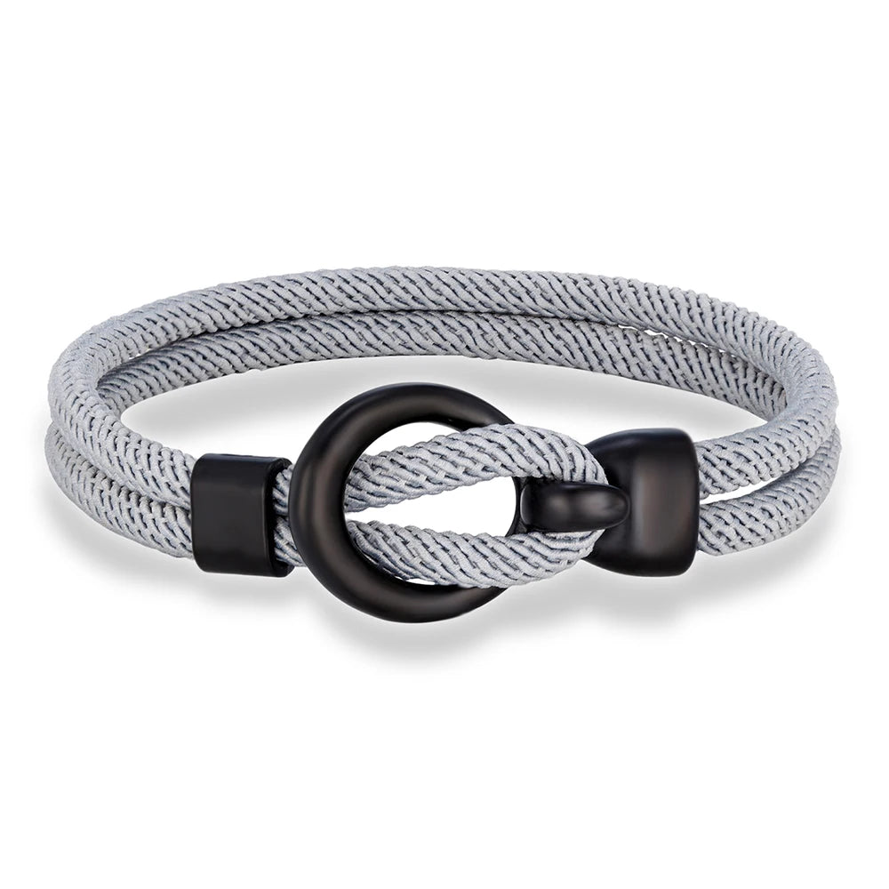 Martin Duval Nautical Rope Bracelet - Grey