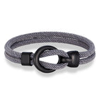 Martin Duval Nautical Rope Bracelet - Dark Grey
