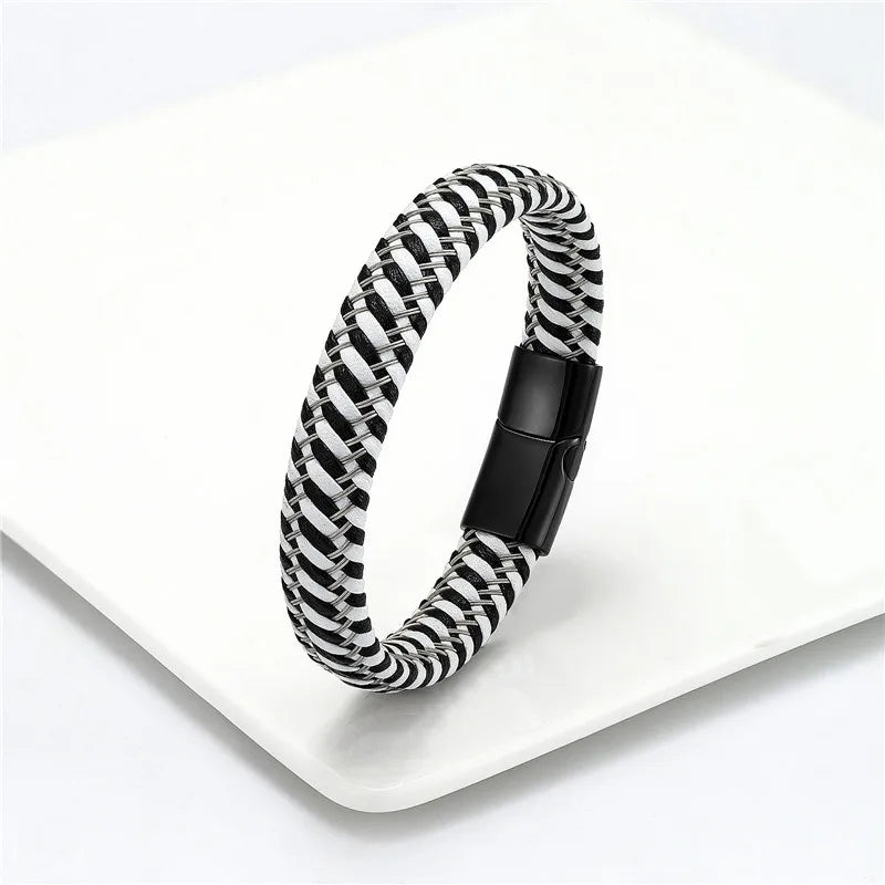 Martin Duval Two-Tone Braided Bracelet - Style 12