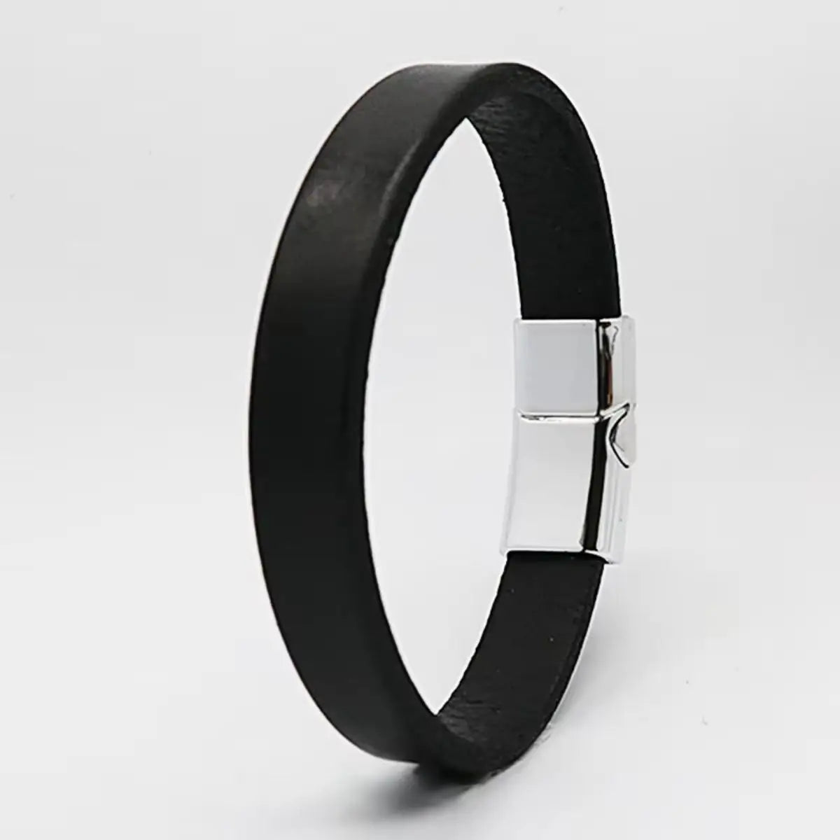 Martin Duval Leather Band Bracelet - Black