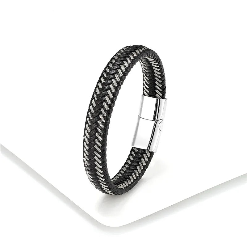 Martin Duval Two-Tone Braided Bracelet - Style 06