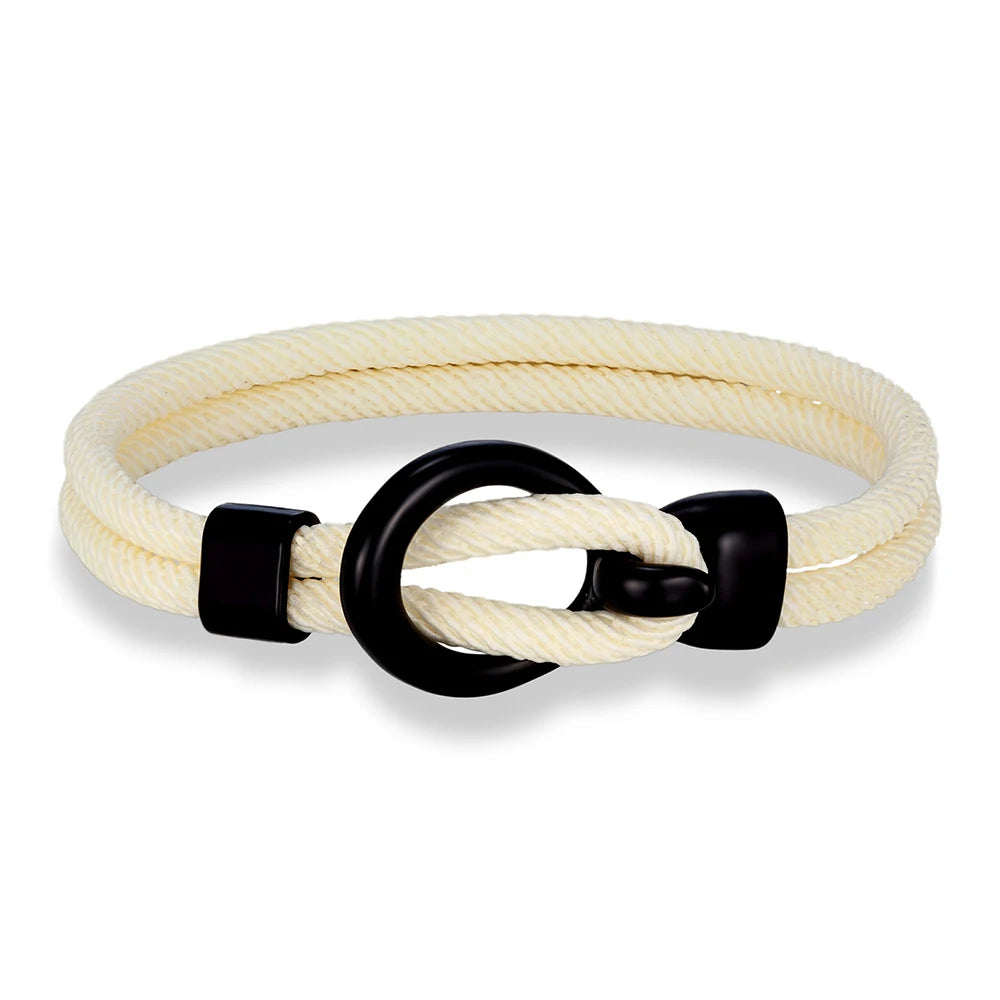 Martin Duval Nautical Rope Bracelet - White