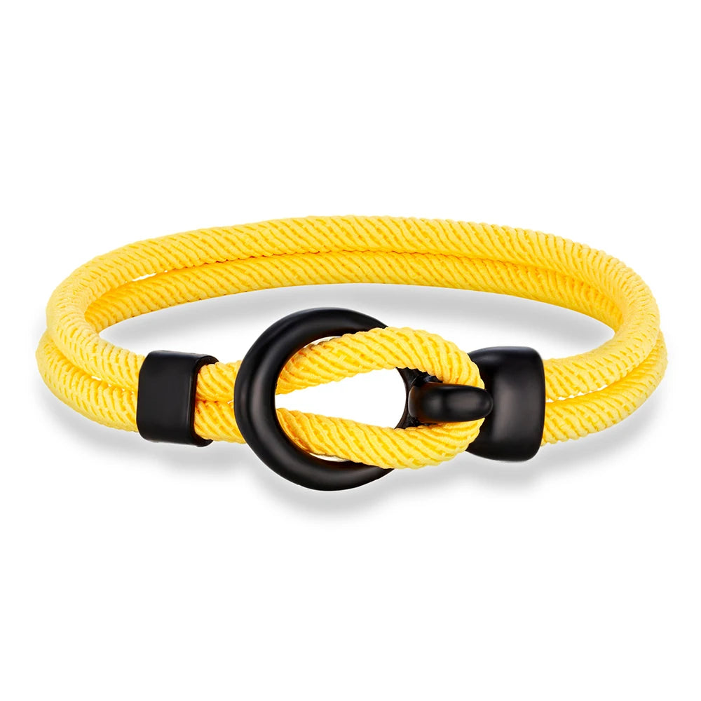 Martin Duval Nautical Rope Bracelet - Yellow