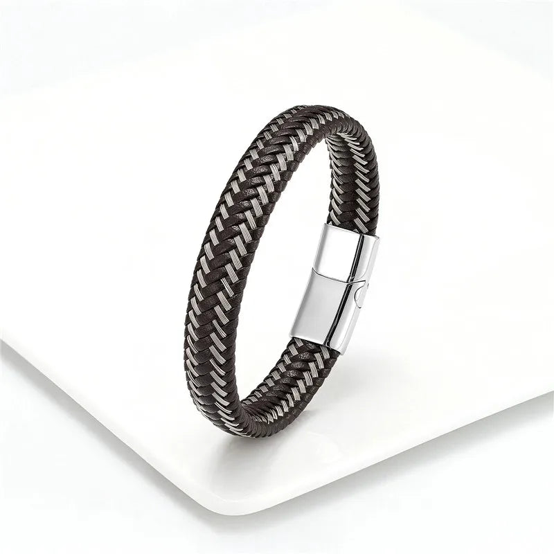 Martin Duval Two-Tone Braided Bracelet - Style 10