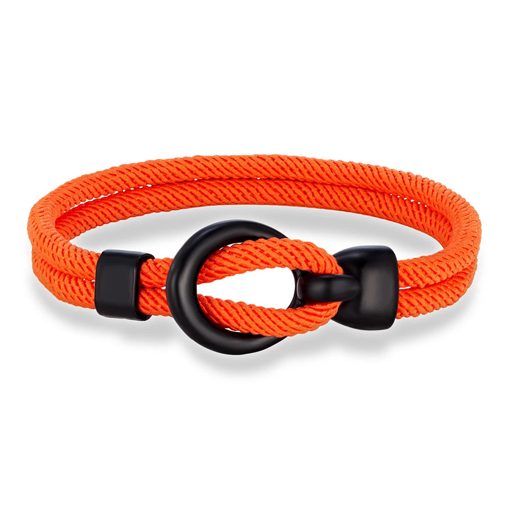Martin Duval Nautical Rope Bracelet - Orange