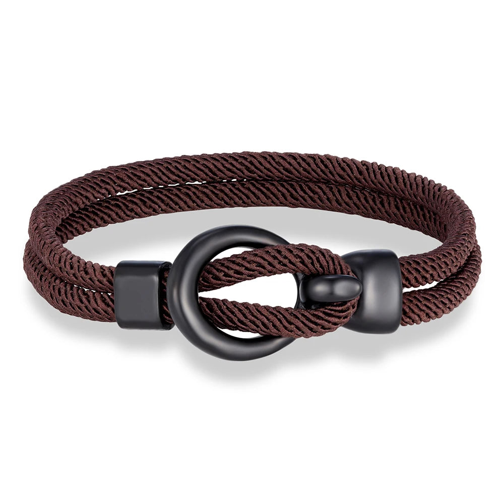 Martin Duval Nautical Rope Bracelet - Coffee
