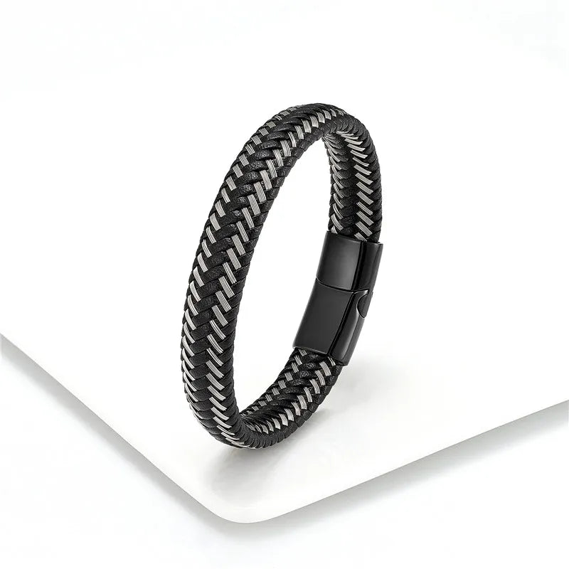 Martin Duval Two-Tone Braided Bracelet - Style 08