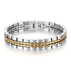 Martin Duval Watch-Link Bracelet - Silver Gold