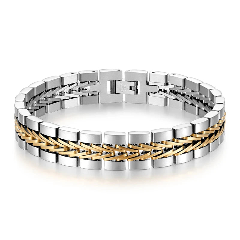 Martin Duval Watch-Link Bracelet - Silver Gold