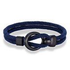 Martin Duval Nautical Rope Bracelet - Dark Blue
