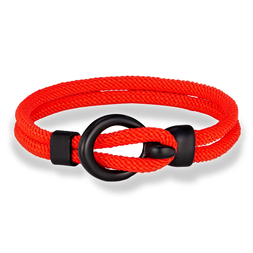 Martin Duval Nautical Rope Bracelet - Red
