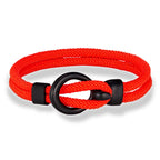 Martin Duval Nautical Rope Bracelet - Red