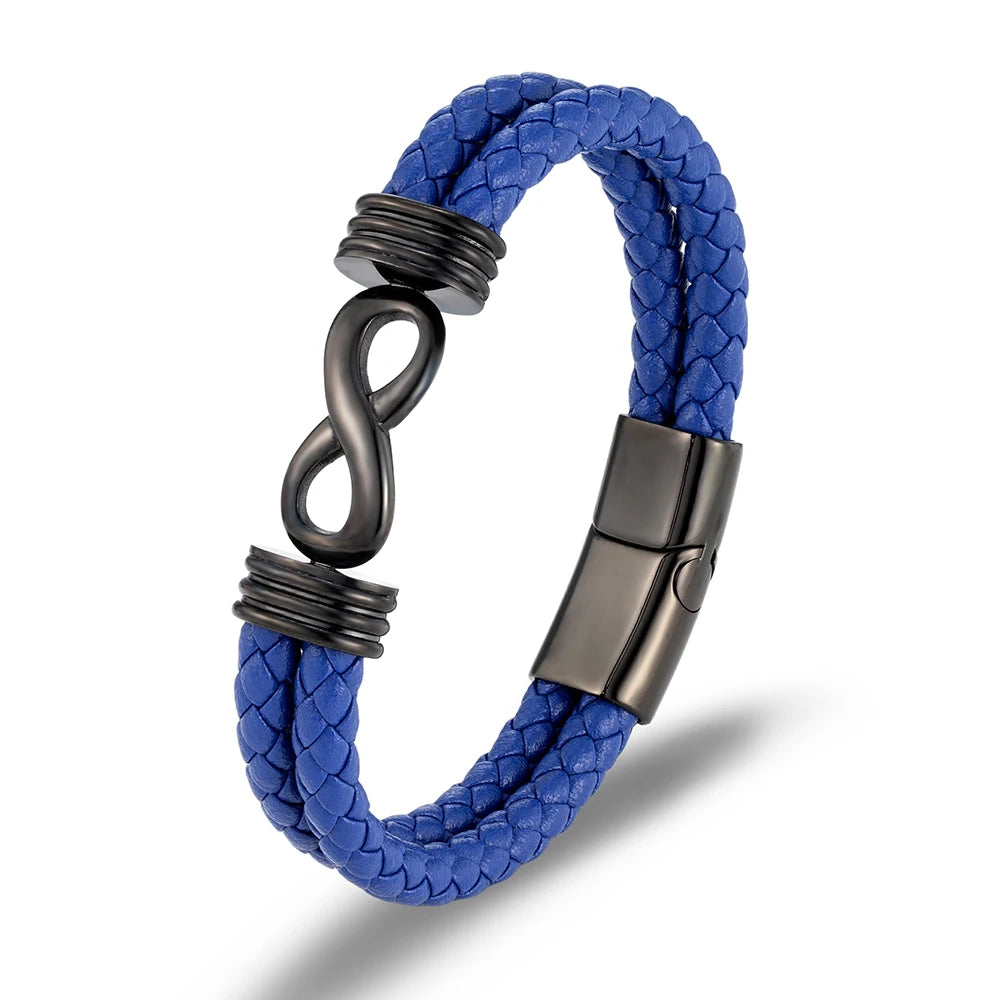 Martin Duval Infinity Bracelet - Black Blue