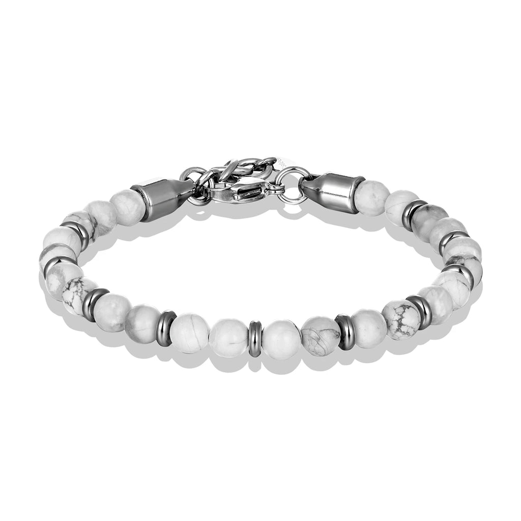 Martin Duval Stone Bead Bracelet - White Turquoise