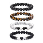 Martin Duval Stone Bead Bracelet Set - 4-Piece Set
