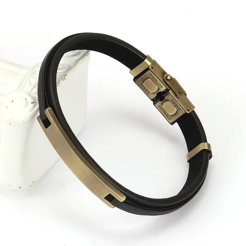 Martin Duval Leather Plate Bracelet - Black