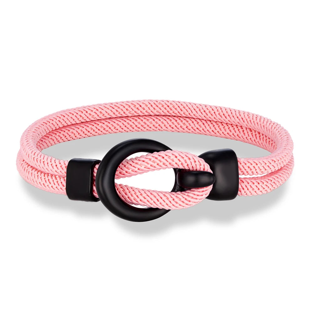 Martin Duval Nautical Rope Bracelet - Pink
