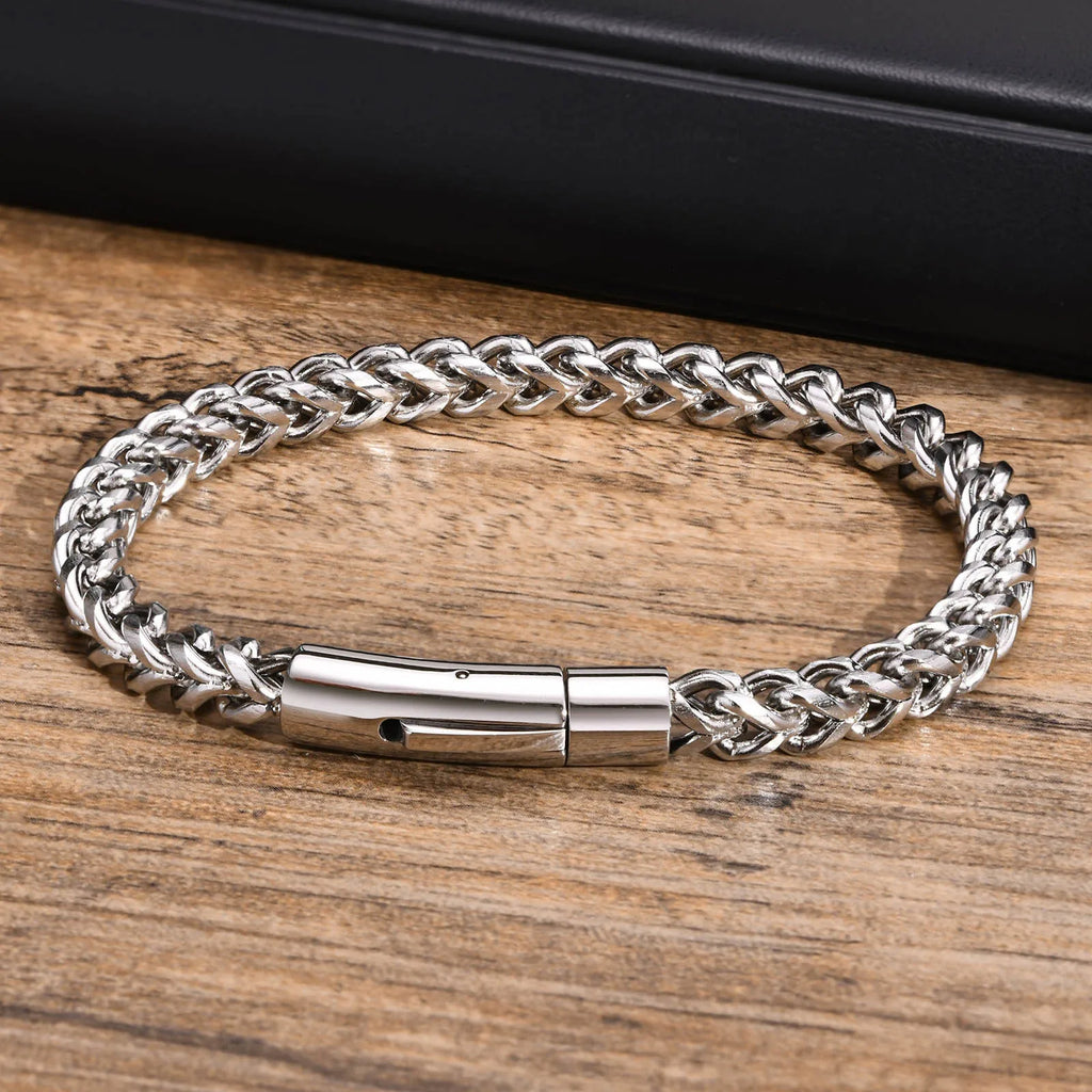 Martin Duval Double Foxtail Chain Bracelet - Silver