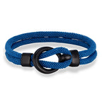 Martin Duval Nautical Rope Bracelet - Peace Blue