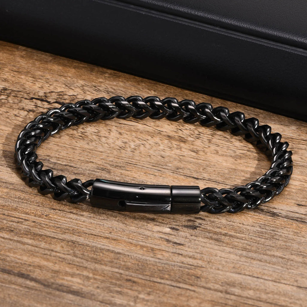 Martin Duval Double Foxtail Chain Bracelet - Black