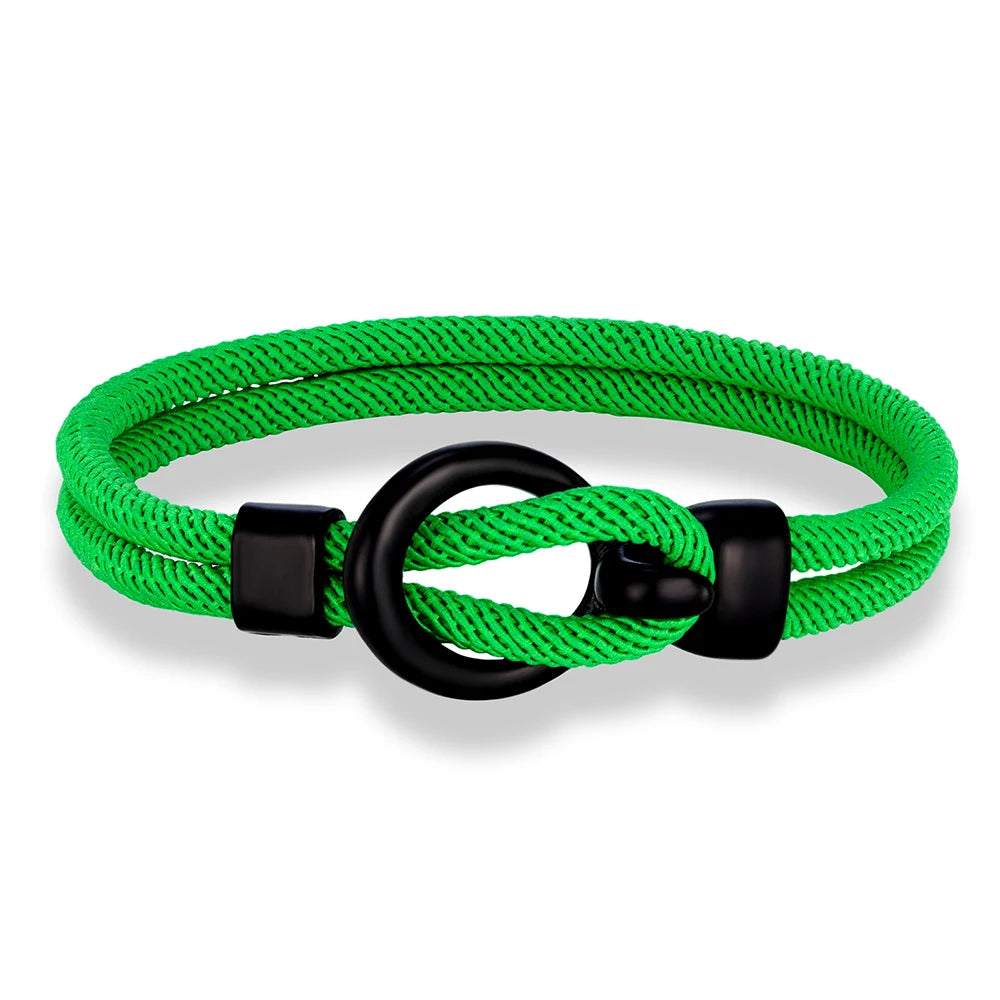 Martin Duval Nautical Rope Bracelet - Green