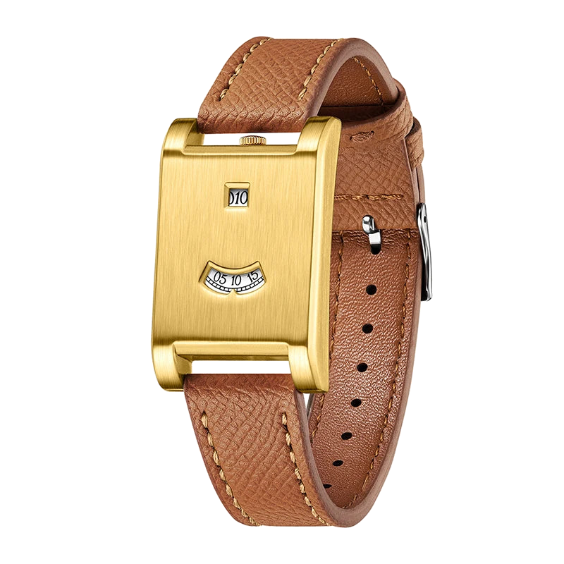 RAYDEN Gold / Brown Leather