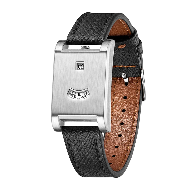 RAYDEN Silver / Black Leather