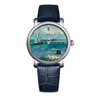 BRAXLEY Silver Seascape Navy