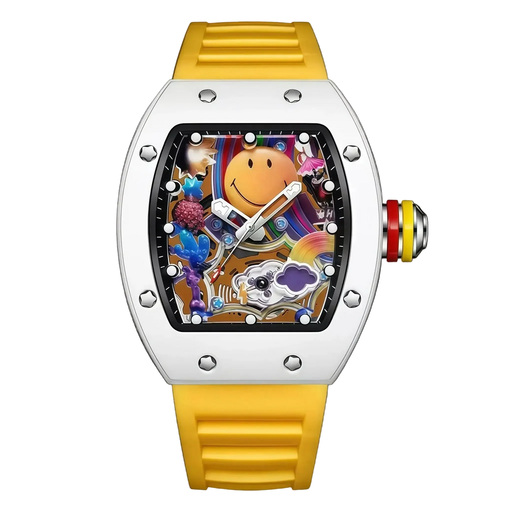 VISIORA Men’s Designer Art Dial Watch with Sport Strap Sergio Cavelli