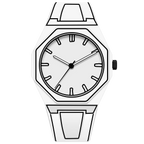 CONTORNO 2D Sketch Edition watch - White