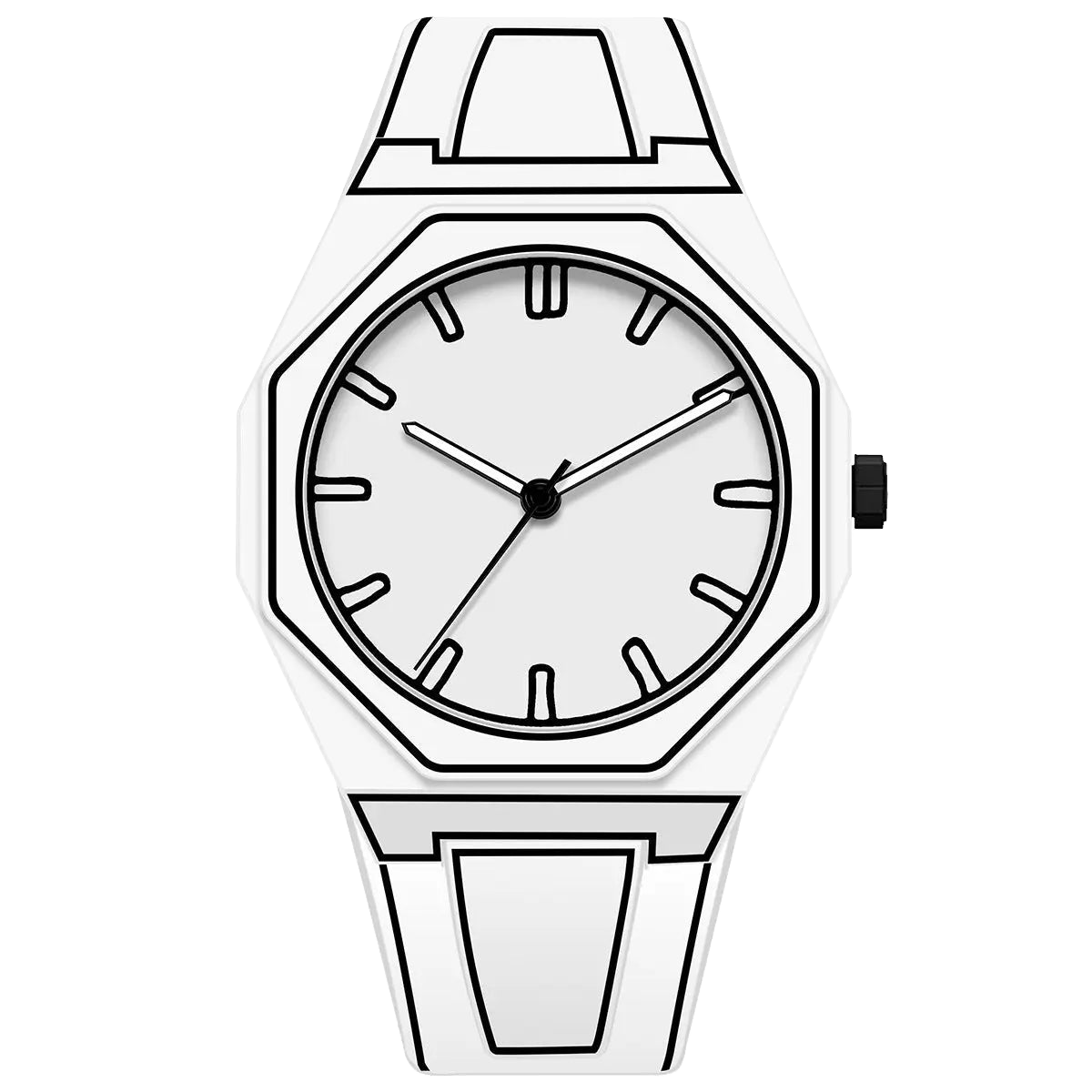 CONTORNO 2D Sketch Edition watch - White